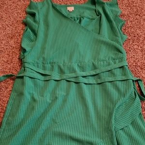 Green Wrap Dress